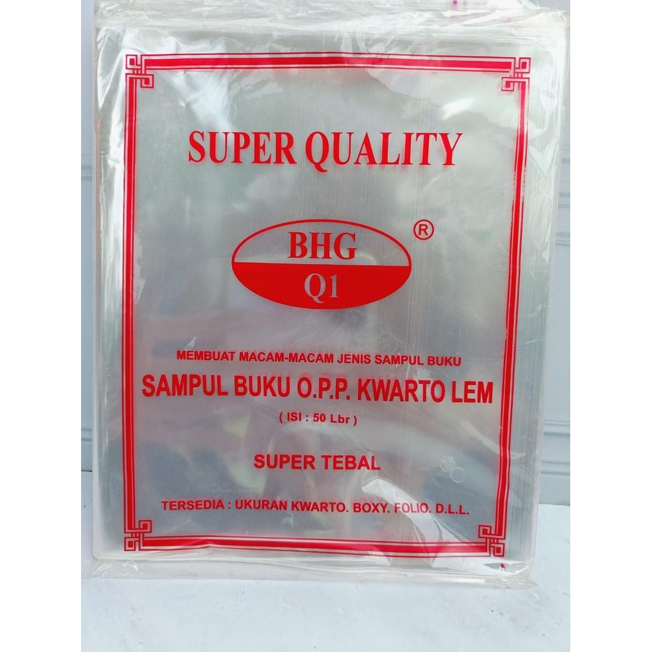 

SAMPUL PLAIK BHG BUKU SIDU KWARTO DAN BOXY CAMPUS/50 LEMBAR