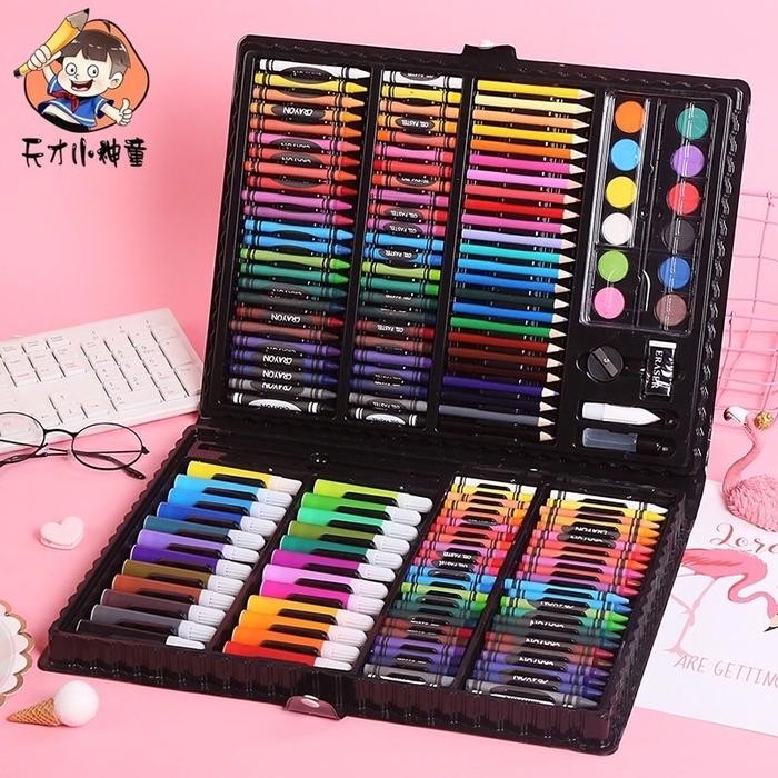 

[Deli Atk] Pensil Warna 168 Pcs Super Mega Art Set Anak-Anak/Alat Lukis Anak
