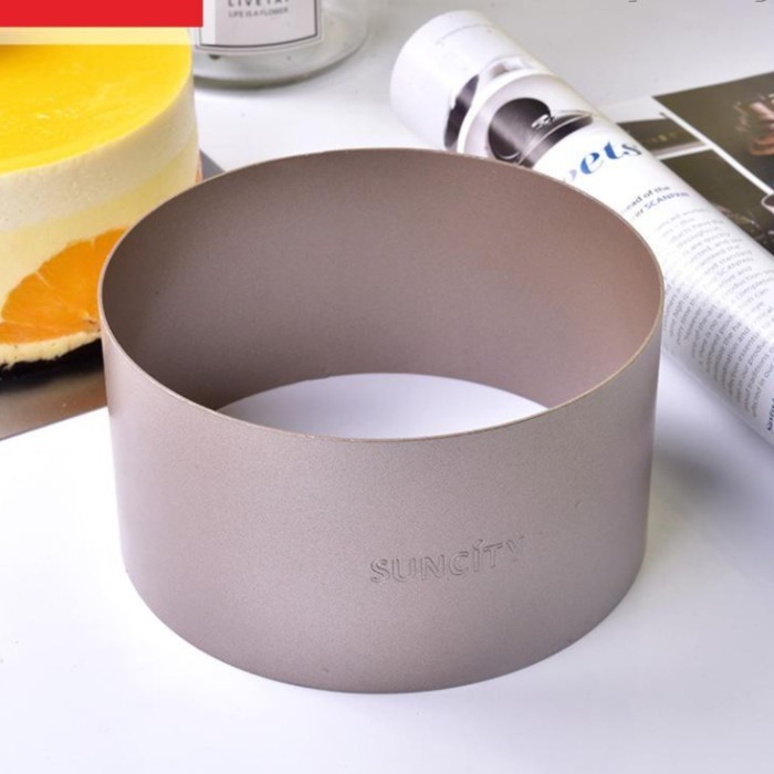 

Suncity Yc80214 - 6Inch Round Mousse Ring Non Stick - Gold Gratis Ongkir