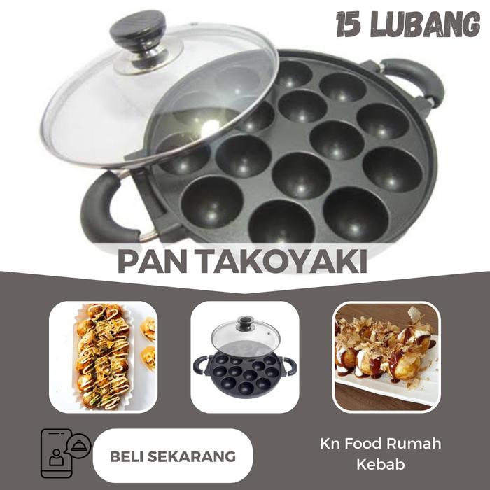 

Takoyaki Pan (Takoyaki Maker) - 15 Holes - Pan Takoyaki Gratis Ongkir