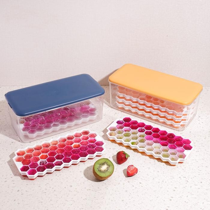 

Cetakan Es Batu 144 Butir Dengan Wadah Box Ice Cube Maker Free Scoop Gratis Ongkir