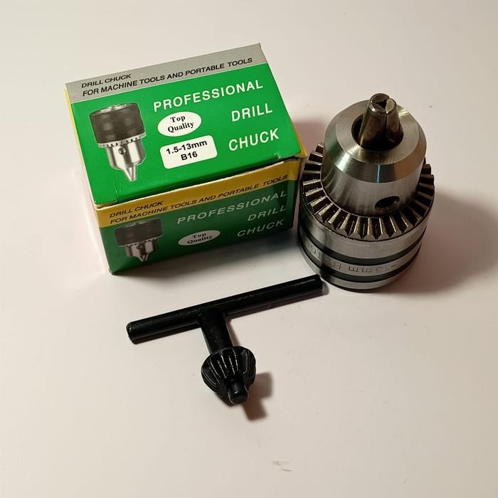 Kepala Bor 13mm B16 Drill Chuck Cones Pala Bor 13mm B16 Bor duduk
