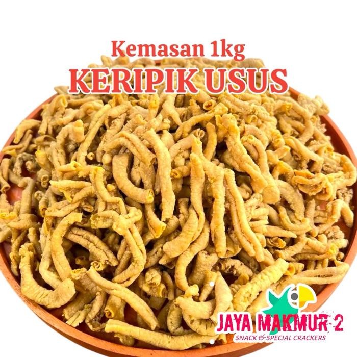

1KG - KERIPIK USUS AYAM CAP DUA AYAM Snack Crispy