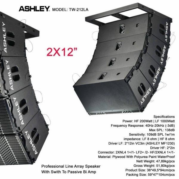 Speaker Line Array Ashley Tw 212 La Tw212La 2 X 12 In Tw212