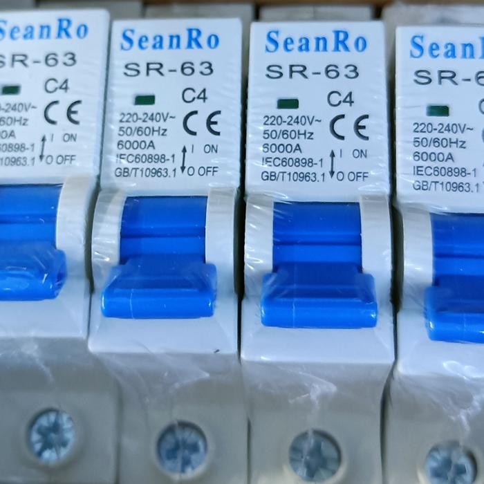 Mcb Ac 1Pin Mcb 1P 2A 4A 6A 10A 16A 20A 25A Ampere C2 C4 C6 C10 Pln