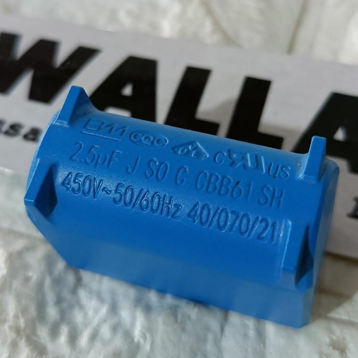 Kapasitor Bm Mkp Mkph Mkp X2 400V 450V 1.2Uf 1.5Uf 2Uf 2.5Uf 4Uf 5Uf