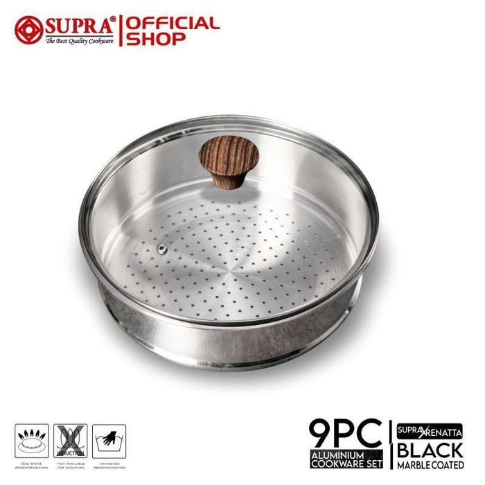 PANCI SET 9 PCS SUPRA CHEF RENATTA MOELOEK I COOKWARE SET SUPRA MARBLE