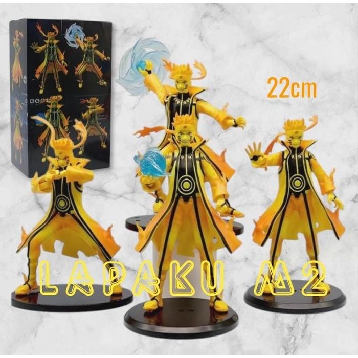 Action Figure Naruto Six Pats Rikudo Sennin Mode Rasengan