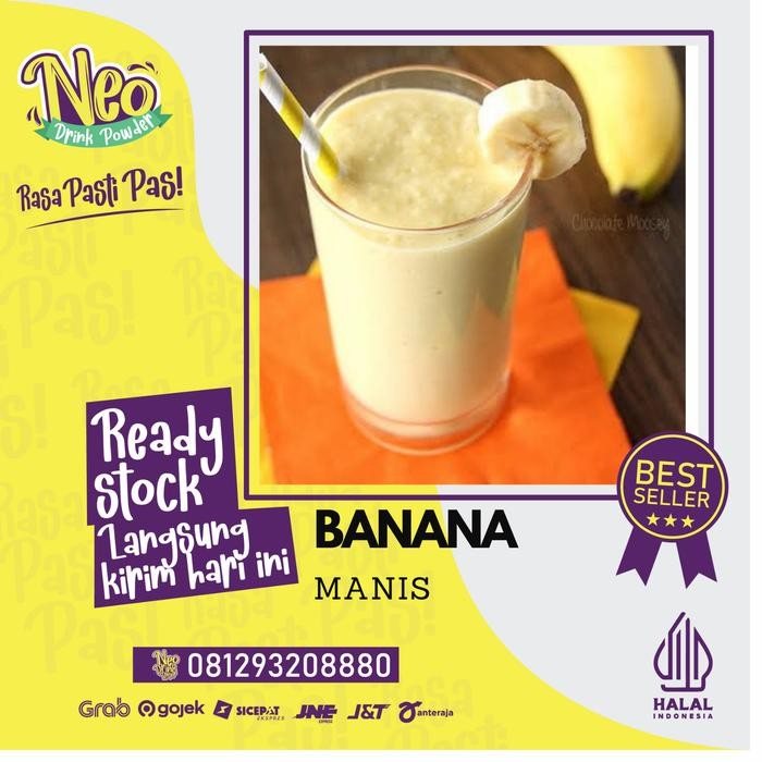 

Bubuk minuman rasa PISANG 1 Kg/Serbuk minuman rasa BANANA/Powder