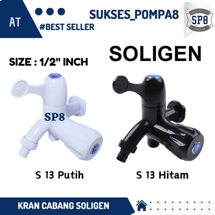 KRAN CABANG PLASTIK PVC SOLIGEN / KRAN DOUBLE / KRAN SHOWER