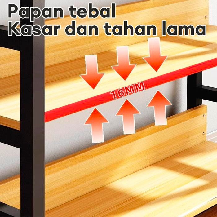 RAK BESI RAK DINDING RAK BUKU MINIMALIS AESTHETIC RAK SUSUN SERBAGUNA RAK TAS RAK INDUSTRIAL RAK