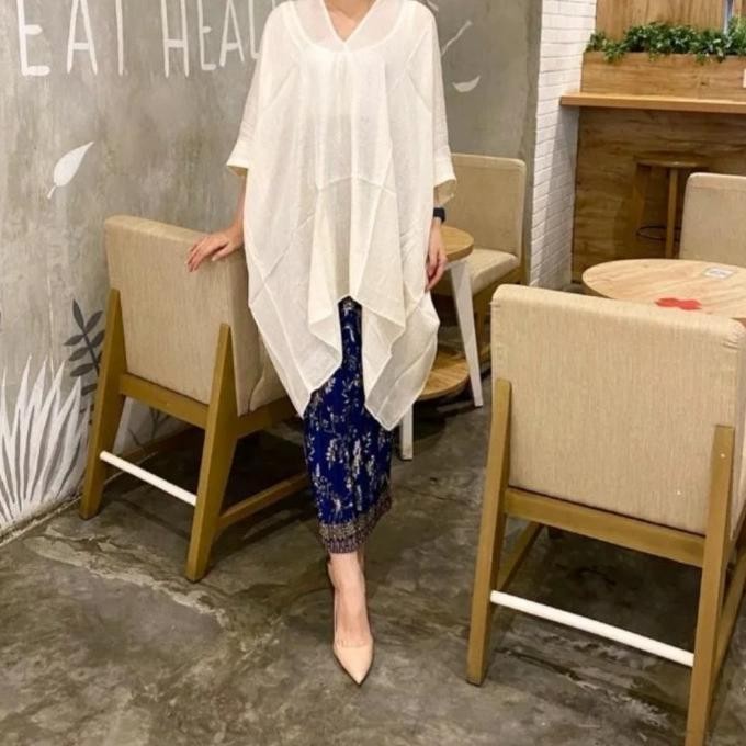 Blouse Kaftan Tunik Aruna Viscose Semi Sutra Hanya Atasan