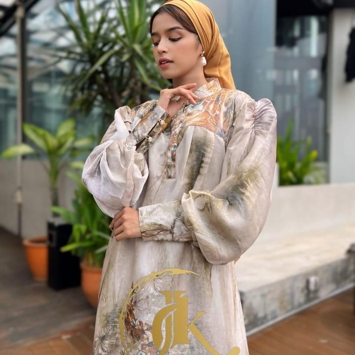 Lny Gamis Maharani Raya Series Katun Shimmer Mewah All Size Xl