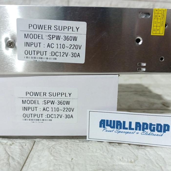 Adaptor 12V 30A Power Supply 12V 30Amper Taiwan Quality Smps Dg Kipas