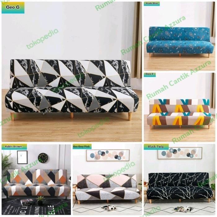 Sarung Sofa Bed Cover Sofa Bed Motif Kursi Informa Penutup Sofa