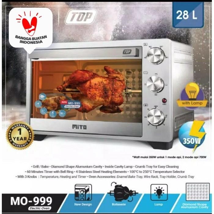 Mito Oven Listrik Low Watt MO 999 TOP - 28L MO999