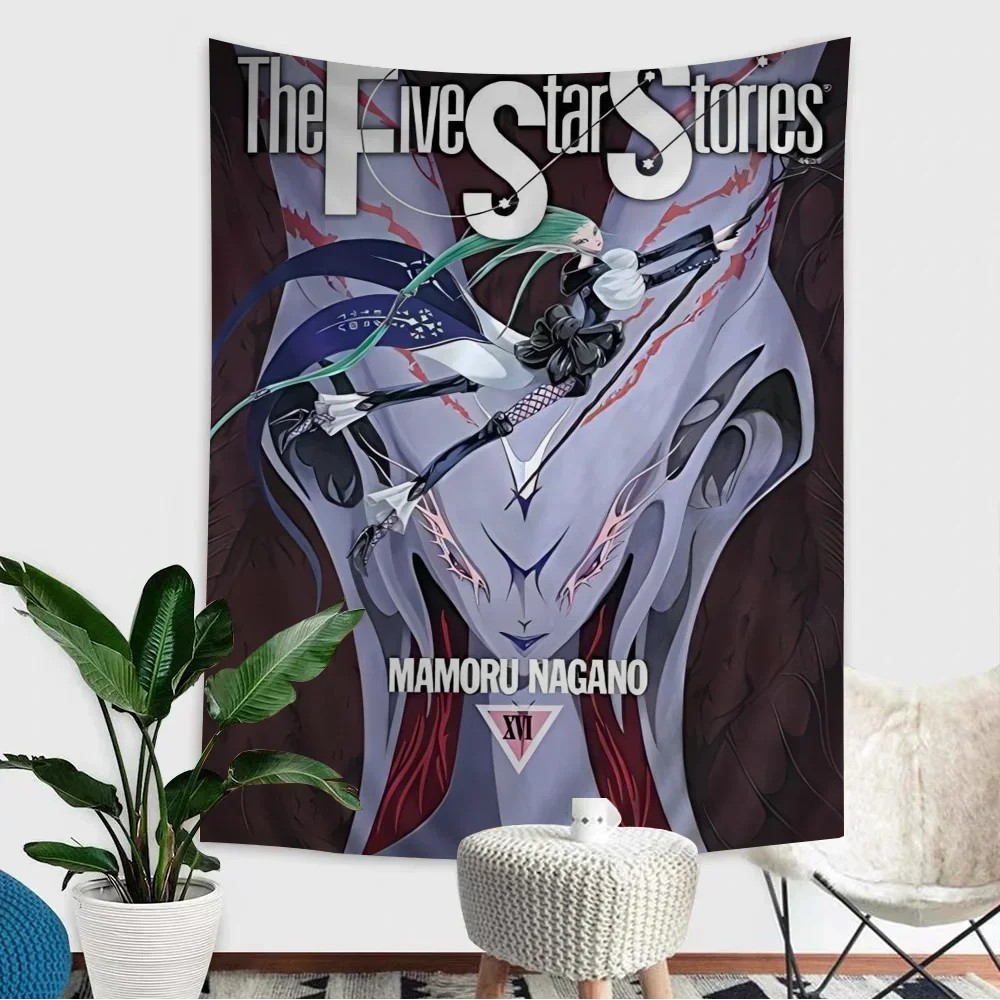 Five Star Stories Anime Tapestry Anime Tapestry Hanging Tarot Hippie Wall Rugs Dorm Wall Hanging