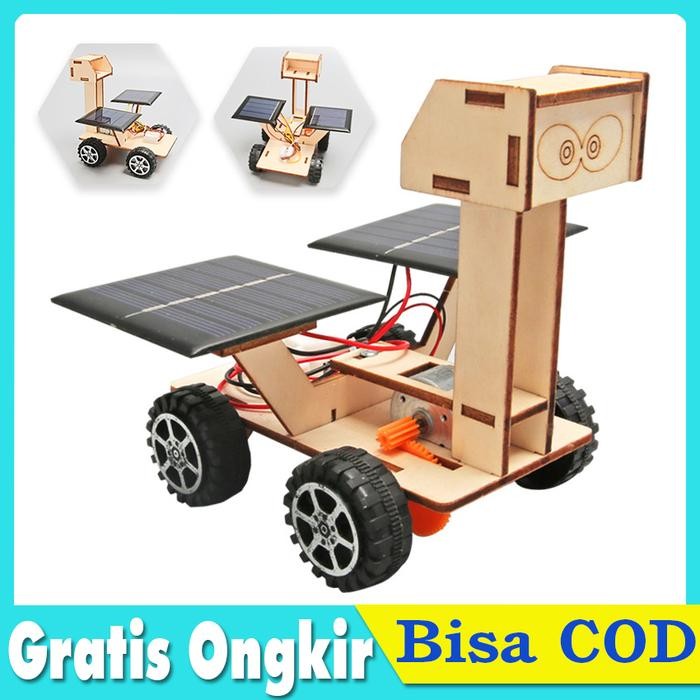 Robot Mobil Tenaga Surya Matahari Solar DIY Mainan Edukasi Anak