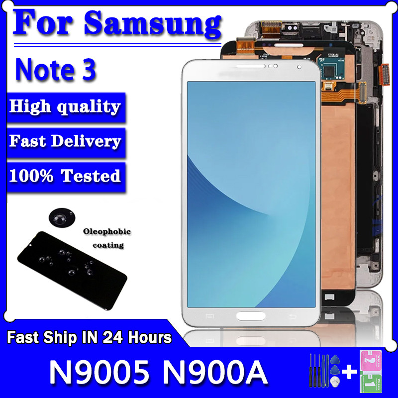 5.7"Inches Super AMOLED Adjust Brightness lcd For Samsung Note 3 N9005 N900A LCD Display Touch Scree