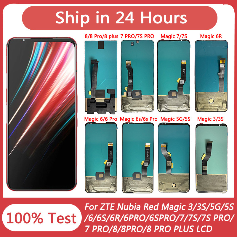 AMOLED For ZTE nubia Red Magic 3 3s 5G 5S 6 6S 6R 7 7S 8 9 LCD Display Touch Screen Digitizer Assemb