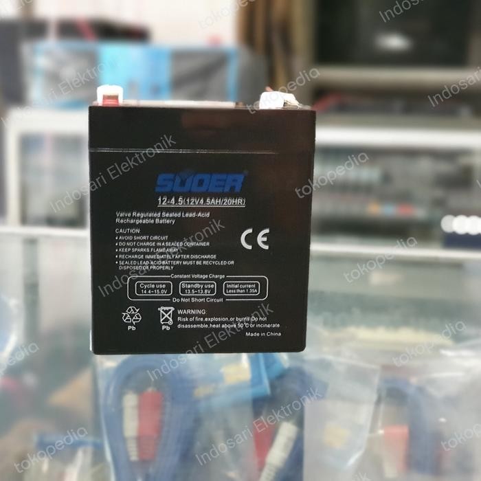 baterai accu kering 12 volt 4,5 ampere