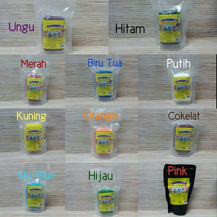

New DONNICA FONDANT WARNA 250GRAM, GULA ICING PLASTIK