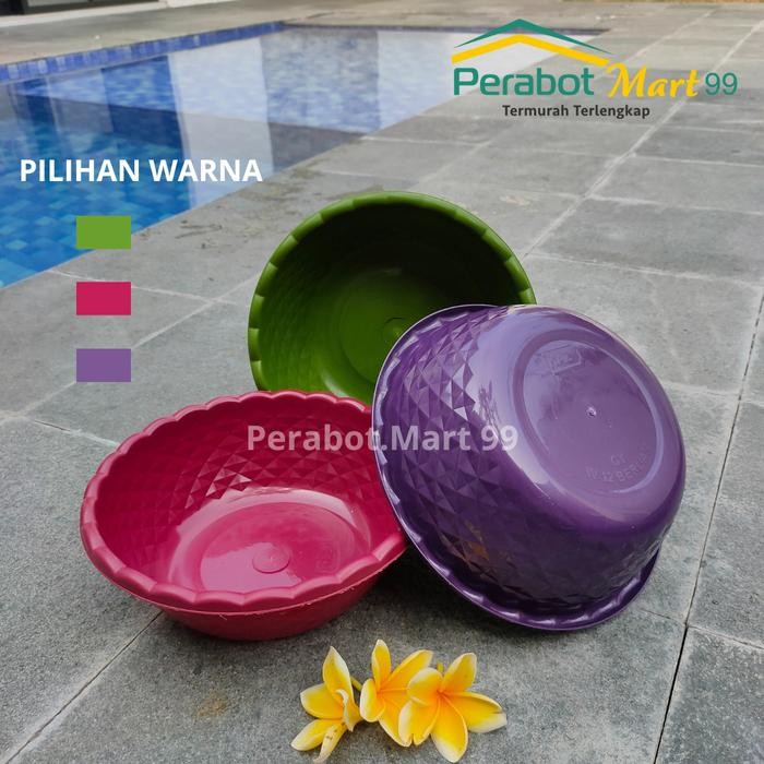 New (24 PCS) BASKOM PLASTIK BERLIAN 12 STB / BASKOM PLASTIK 2 LUSIN / BASKOM PLASTIK MURAH / BASKOM