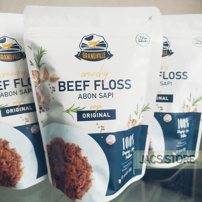 

New GRANDVILLE ABON SAPI/BEEF FLOSS - ORIGINAL/SPICY - SINGLE PACK 100 gr