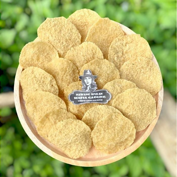 

New 1 KG KERUPUK PULI LEMPENG BULAT GENDAR KHAS MADIUN GRADE A