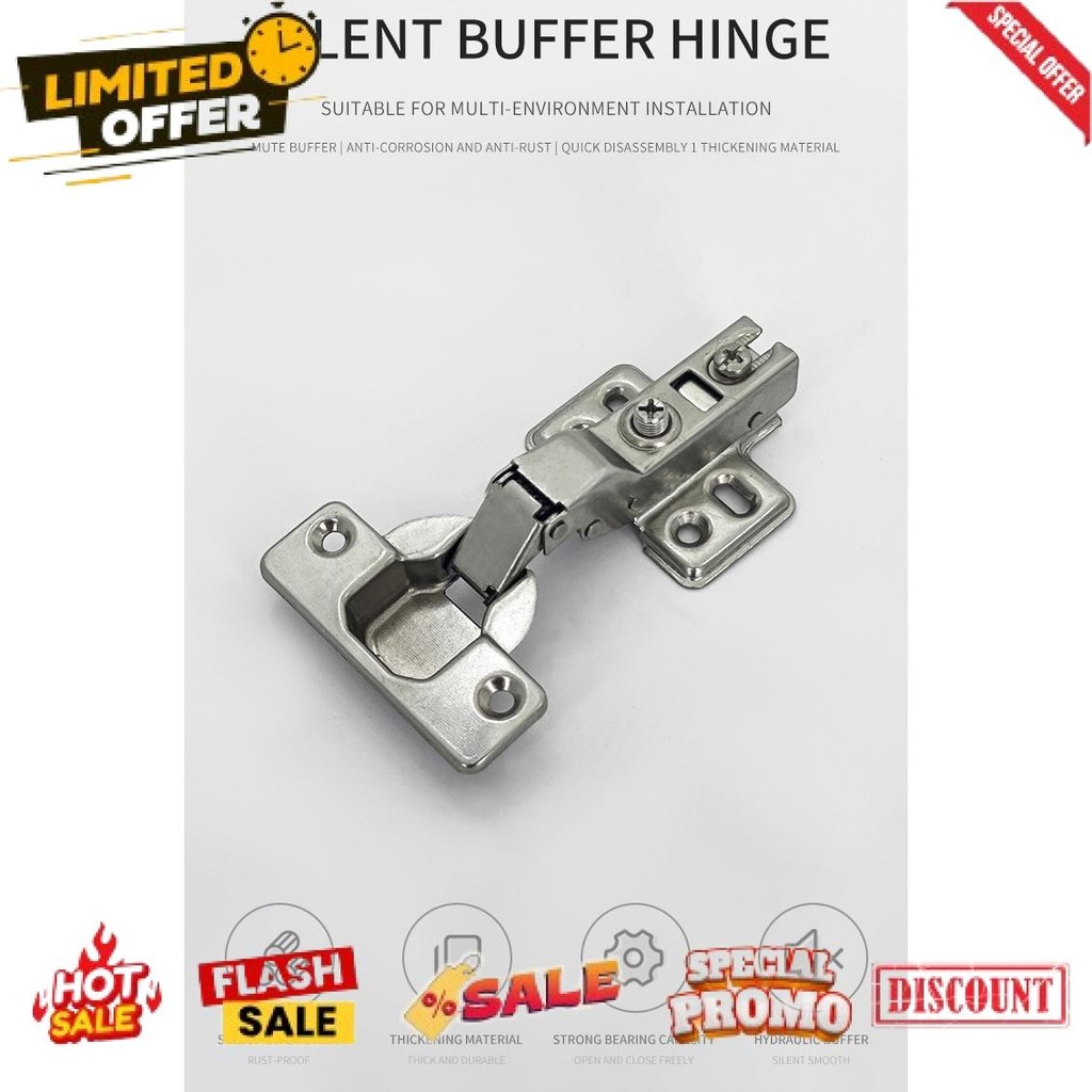 

Termurah GUOTE Engsel Pintu Kabinet 105 Derajat Half Overlay Hinge Door - GT-35 Diskon