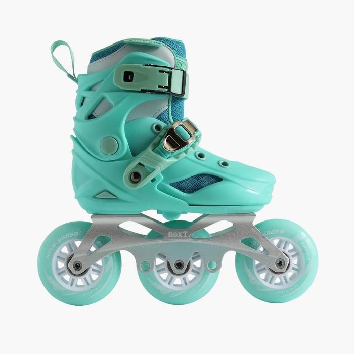 inline skate SPEED Original Boxt Hijau Sepatu roda hybrid 3 roda 100mm New