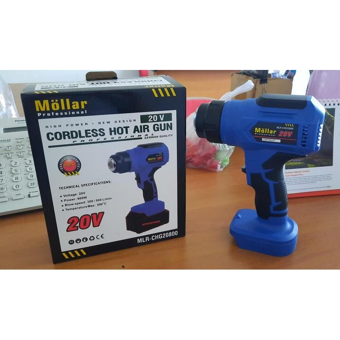 Mollar Chg20800 Mesin Heat Gun Cordless / Hot Gun / Hot Air Gun
