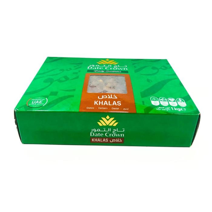 

Date Crown Khalas Box 1Kg Kurma Khalas Premium