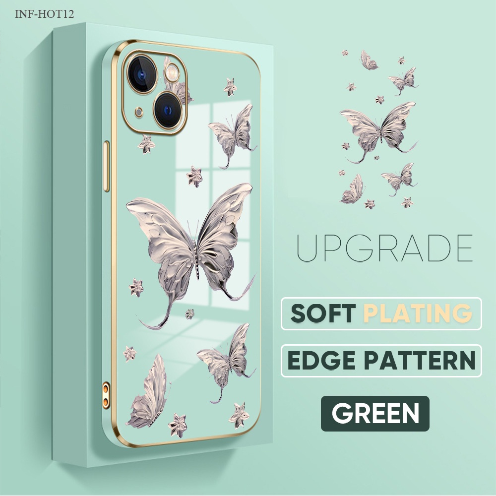 Casing Hp Untuk Infinix Hot 11 11S 10 10S 9 8 Pro Play NFC Lanyard Phone Case Softcase 2798