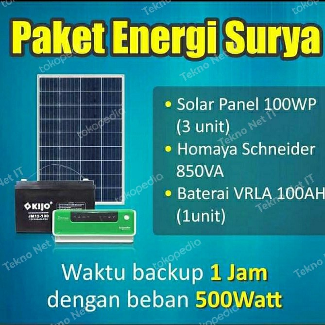 Paket Energi Surya / Paket Solar Panel 500 watt