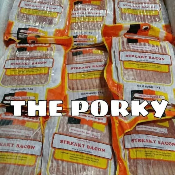 

PORK STREAKY BACON BABI AROMA BALI (1KG PERPAK) KODE 869