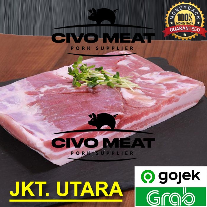 

PORK BELLY SKIN OFF / SAMCAN BABI LEPAS KULIT 1KG KODE 215