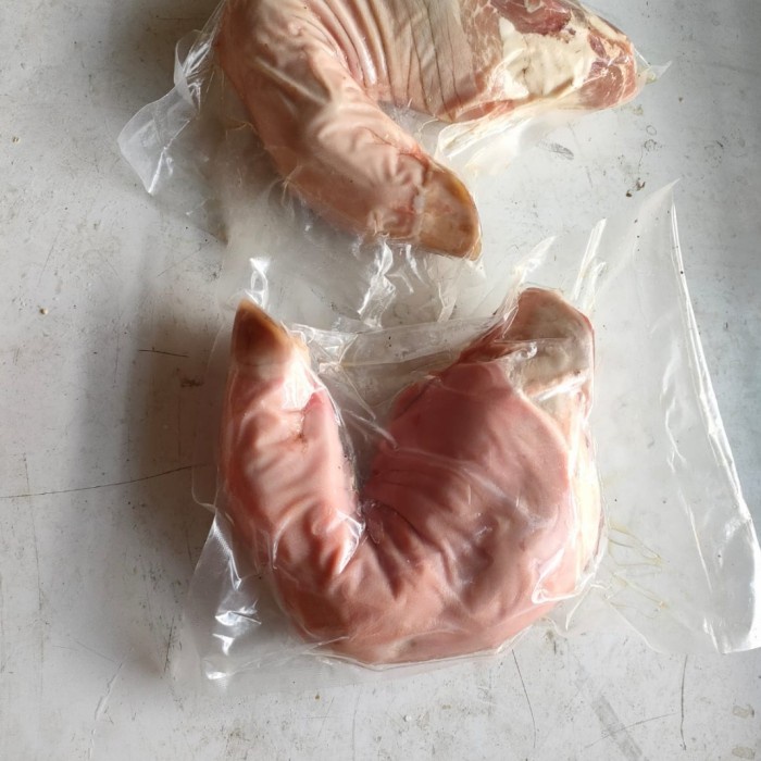 

KAKI BABI DEPAN/ LACONE PORK (ITUNGAN HARGA SATUAN/BH) KODE 267