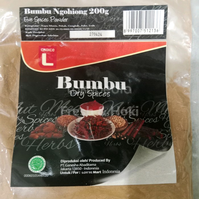 

BUBUK NGOHIONG / CHOICE L / 200 GRAM KODE 623