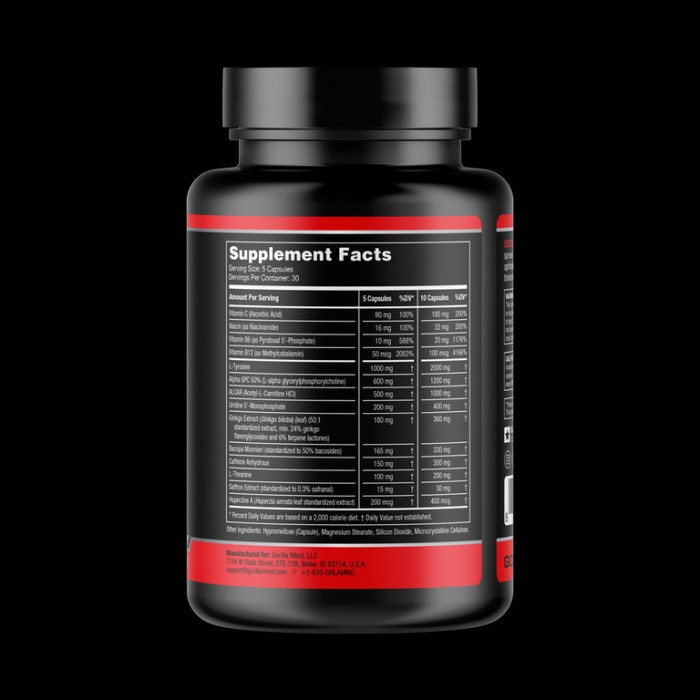Gorilla Mind Nootropic Formula