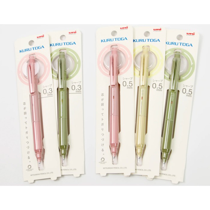 

TERBARU UNI KURU TOGA KS 0.3 0.5 MM MECHANICAL PENCIL SUBTLE COLOR PACKING AMAN