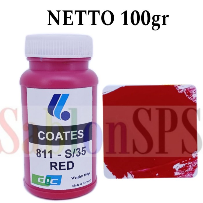 

KUYY TINTA SABLON COATES 811 - S/35 MERAH RED 90GR COD