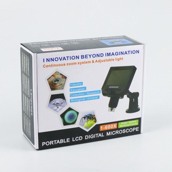 

KUYY MIKROSKOP PEMBESAR DIGITAL 600X 3.6MP DENGAN STAND FLEKSIBEL PACKING AMAN