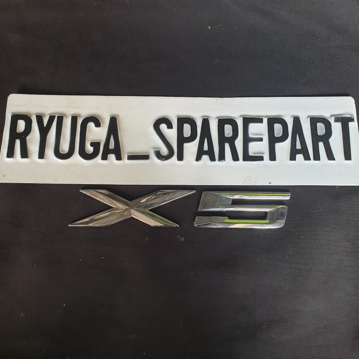 Emblem Logo Letter X5 Bagasi Belakang Original Bmw Laik Pakai