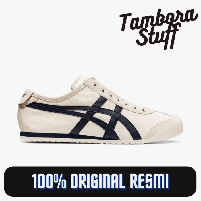 BEST SELLER Sepatu Onitsuka Tiger Mexico 66 Slip On Birch Midnight Original