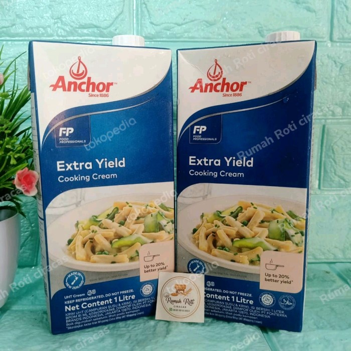 

Extra Yield Anchor 1Liter Cooking Krim 1 Liter Whipping Masak Dairy