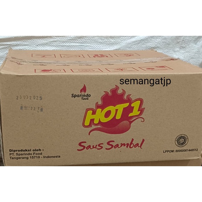 

terbaru !!! saos sambel hot 1 perdus isi 20 pack @20sachet 9gram ready