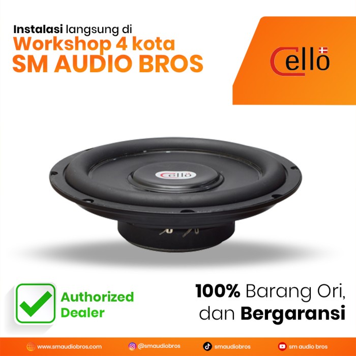 Cello Slim 8 Subwoofer Pasif 8 Inch