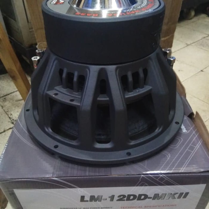 Subwoofer LM 12 DD MK II subwoofer mobil LM 12DD double magnet 2coil
