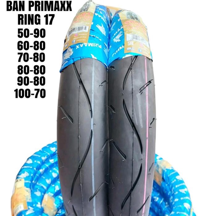 Ban Luar Sepasang Ring Primax Sk01 Donat 17 (50-90 60-80)(60-80 70-80)(70-80 80-80)(80-80